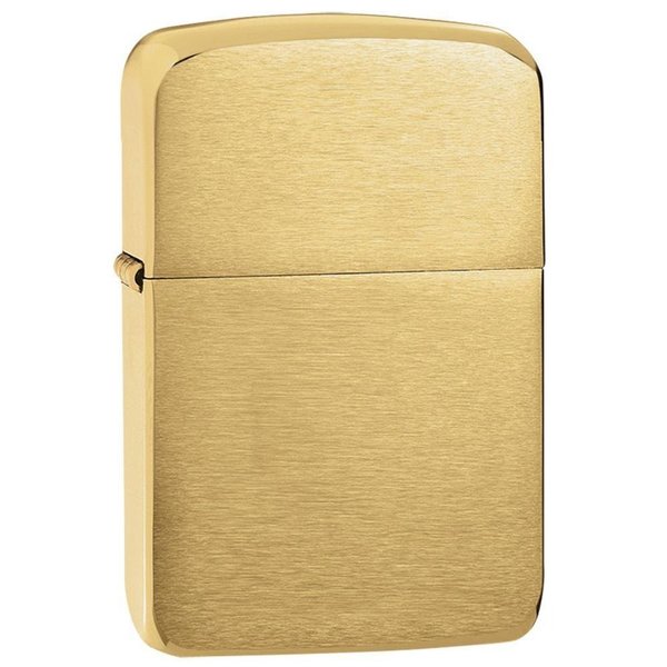 Zippo 1941 Replica Pocket Lighter, Brushed Brass 1941B